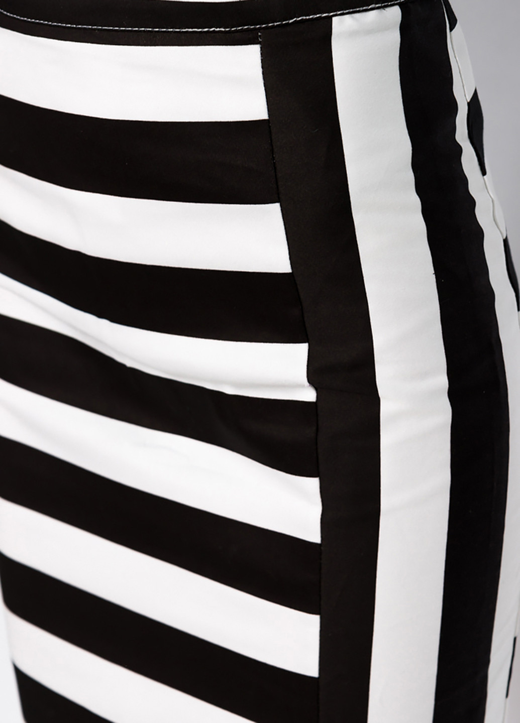 Черно-белая кэжуал в полоску юбка Time of Style карандаш