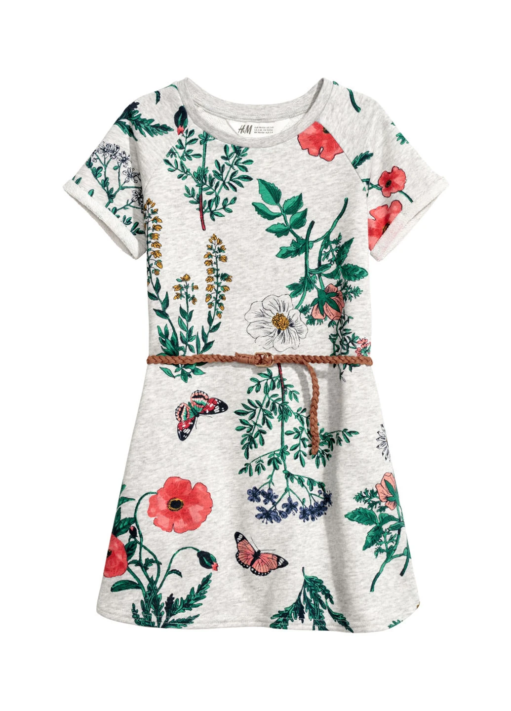Серое платье H&M (99449910)