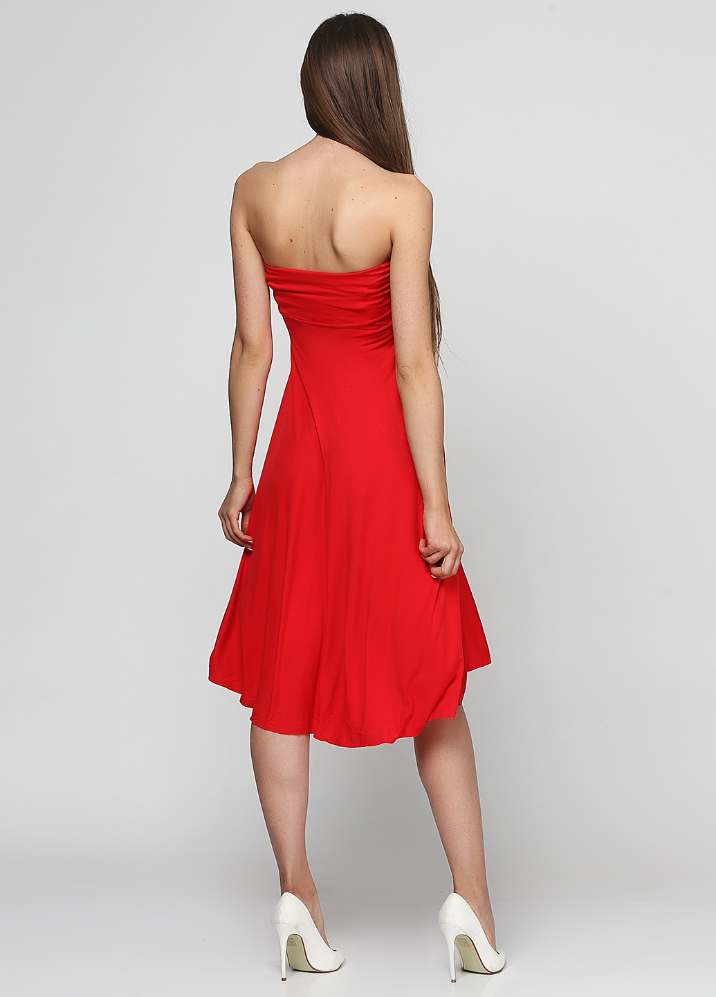 Красное кэжуал платье Ellos однотонное