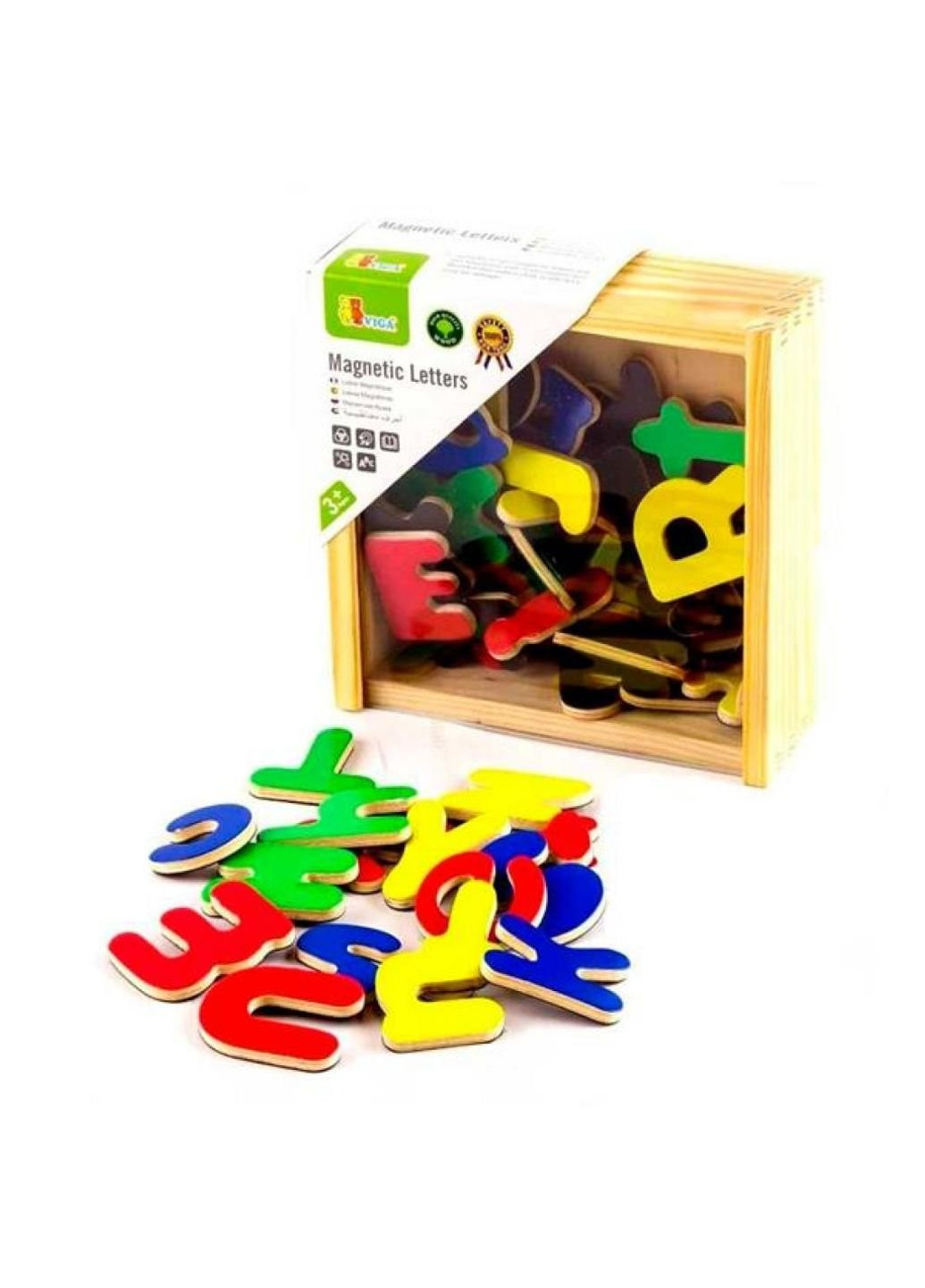 Развивающая игрушка Магнитные буквы, 52 шт. (50324) Viga Toys (254067408)