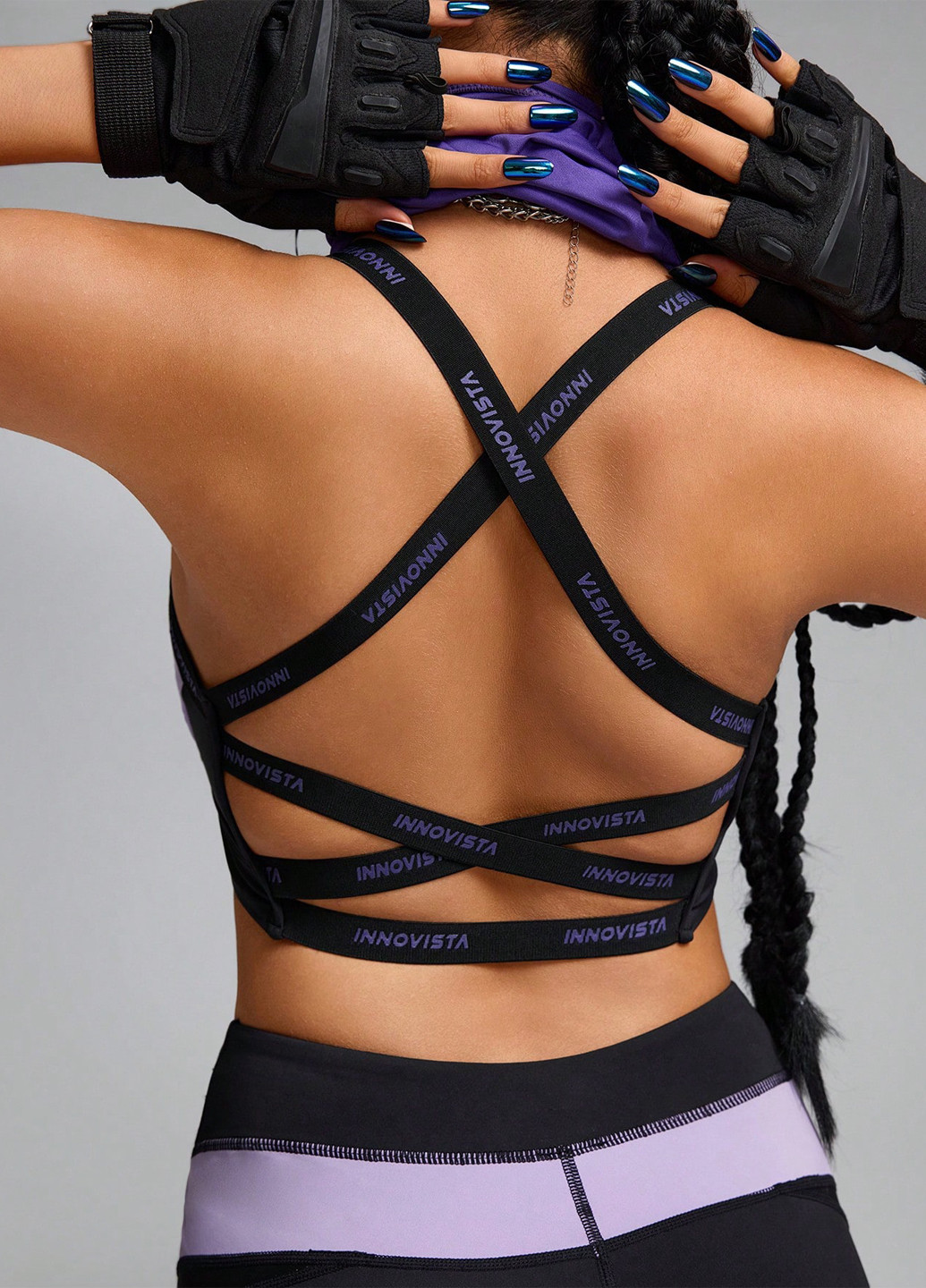 Чёрный бюстгальтер SHEIN без косточек полиамид