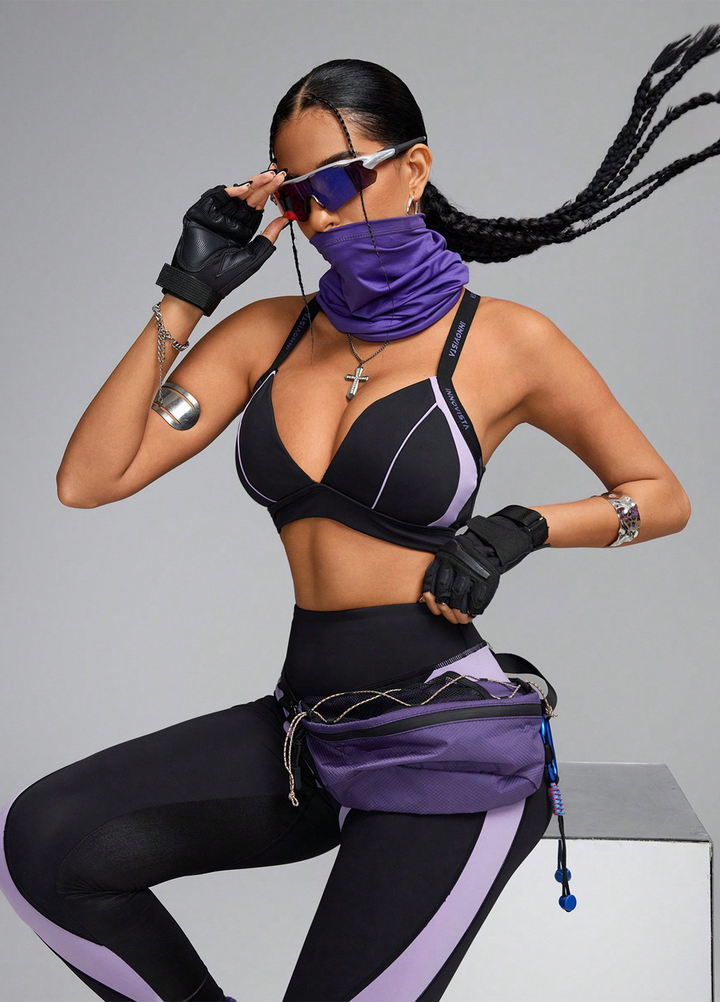 Чёрный бюстгальтер SHEIN без косточек полиамид