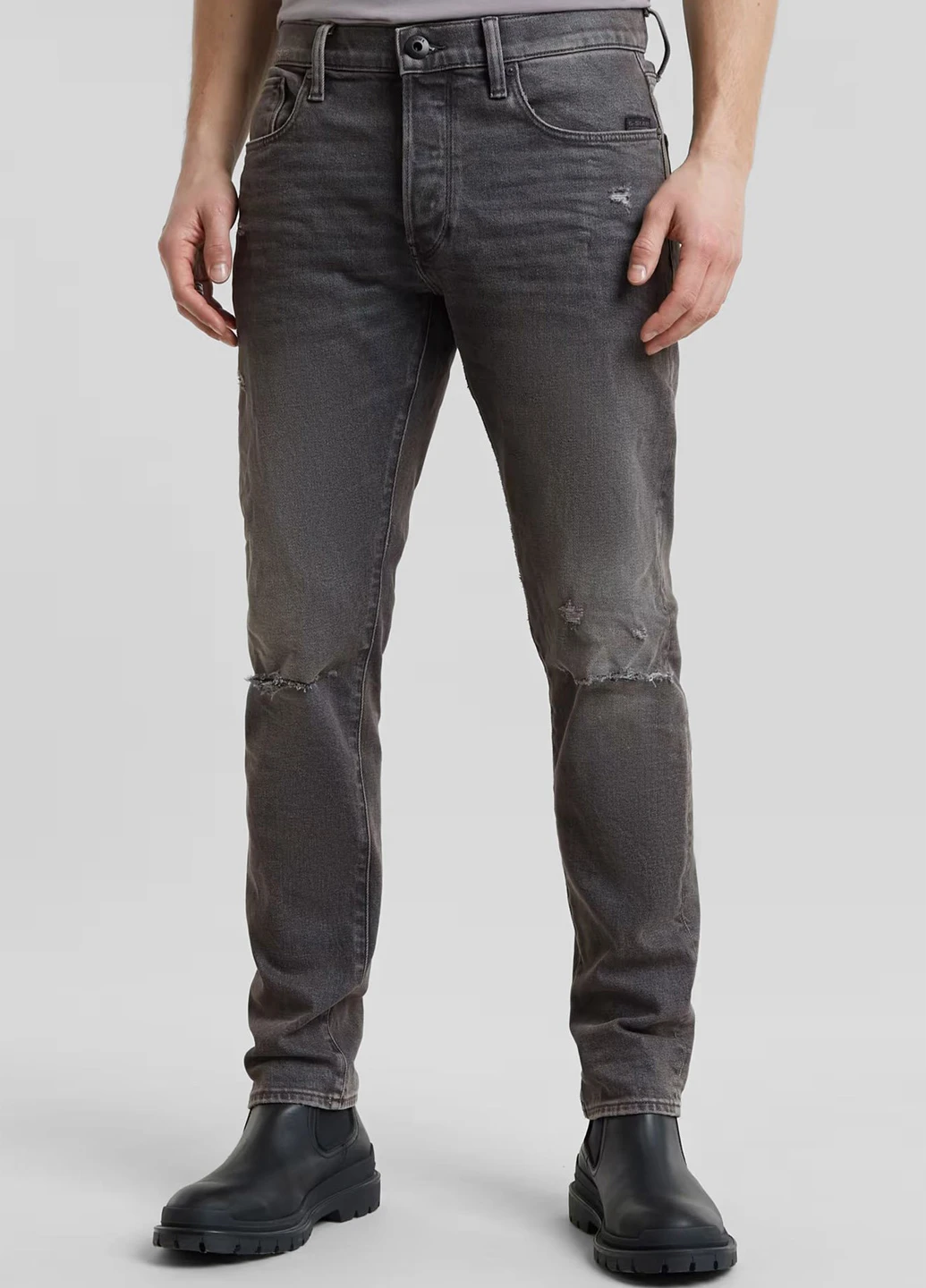 Темно-серые демисезонные скинни джинсы G-Star Raw