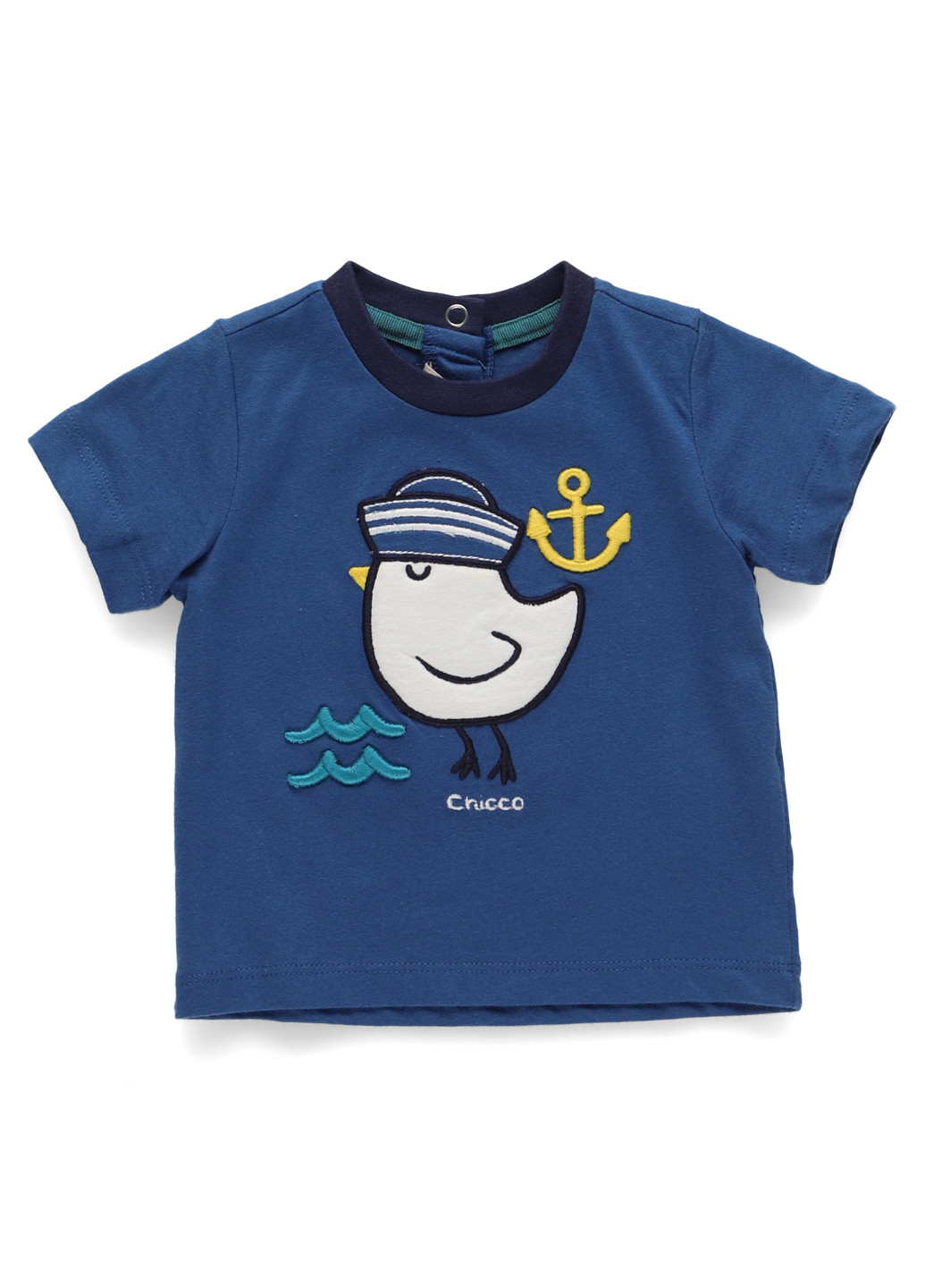 Синяя летняя футболка Chicco
