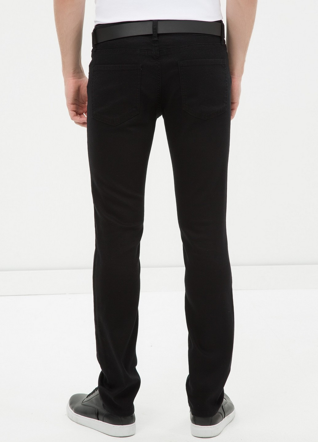 Черные джинсовые демисезонные зауженные брюки KOTON