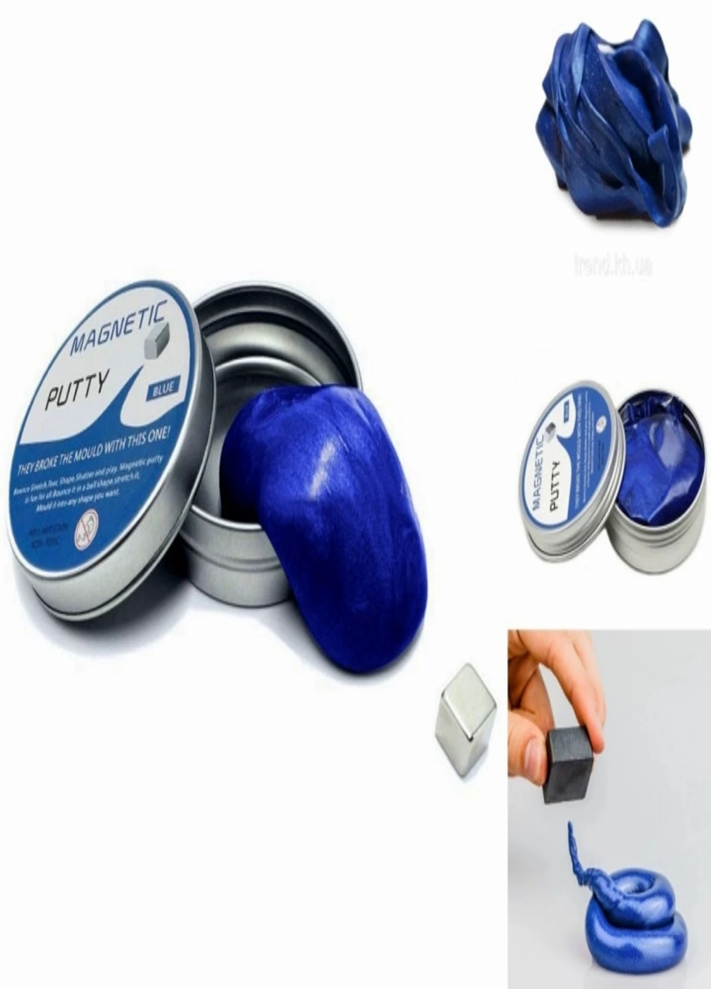 Магнитный умный пластилин синий Magnetic Putty (7411210) Francesco Marconi (215796294)