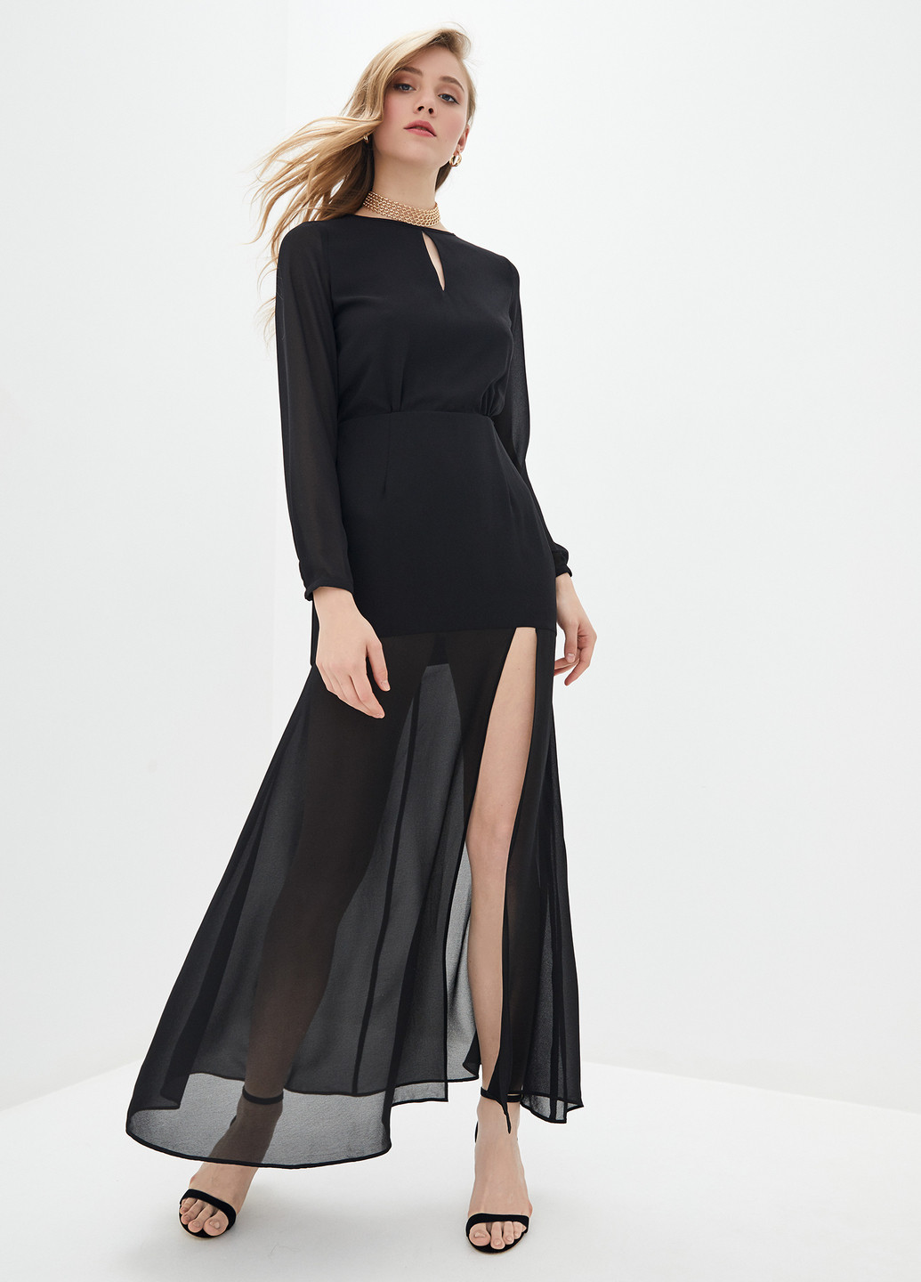 Черное кэжуал платье NUMERO 28