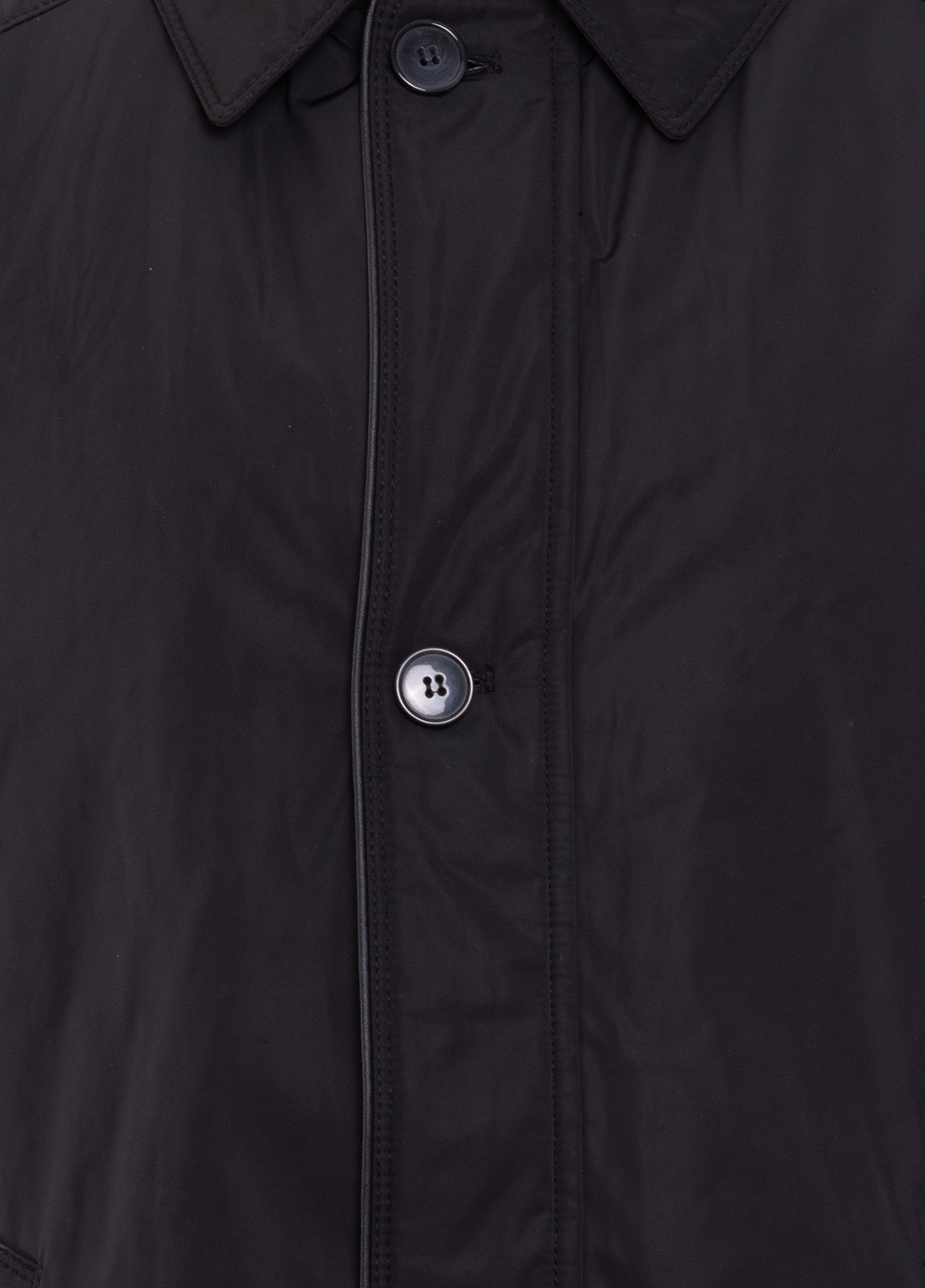 Чорна демісезонна подовжена куртка модель 2234 Santoryo