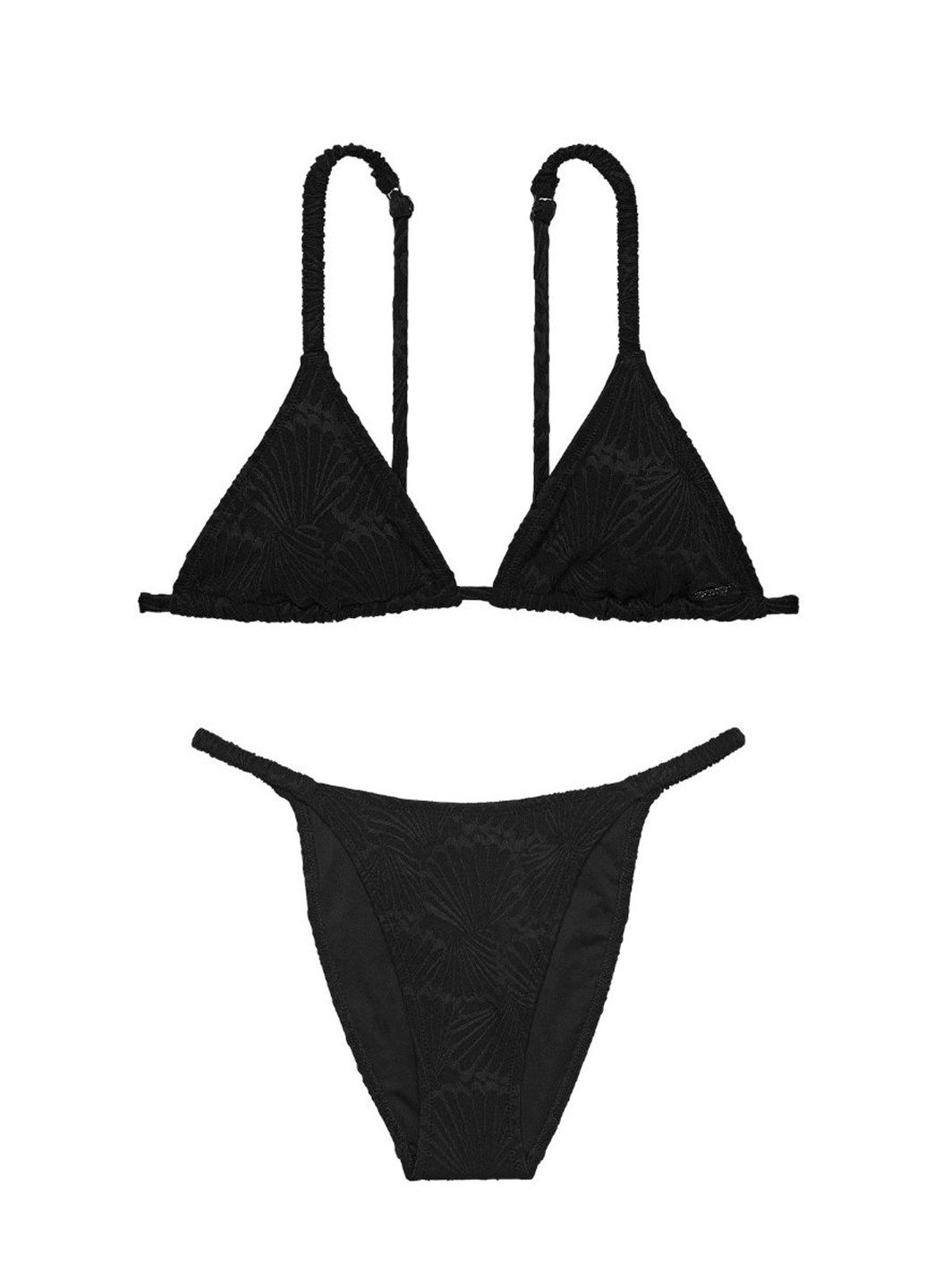 Чорний літній купальник (ліф, трусики) бікіні, роздільний Victoria's Secret