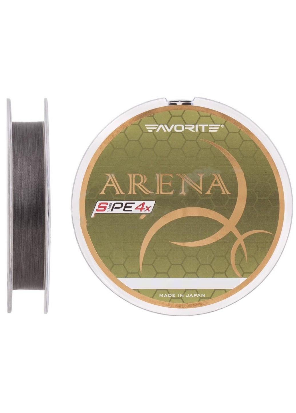1693-10-88 Шнур Arena PE 4x 150м (silver gray) # 0.175 / 0.071mm 3.5lb / 1.4kg Favorite (252468193)