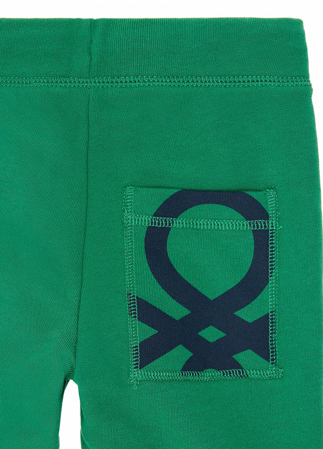 Зеленые кэжуал демисезонные брюки зауженные United Colors of Benetton