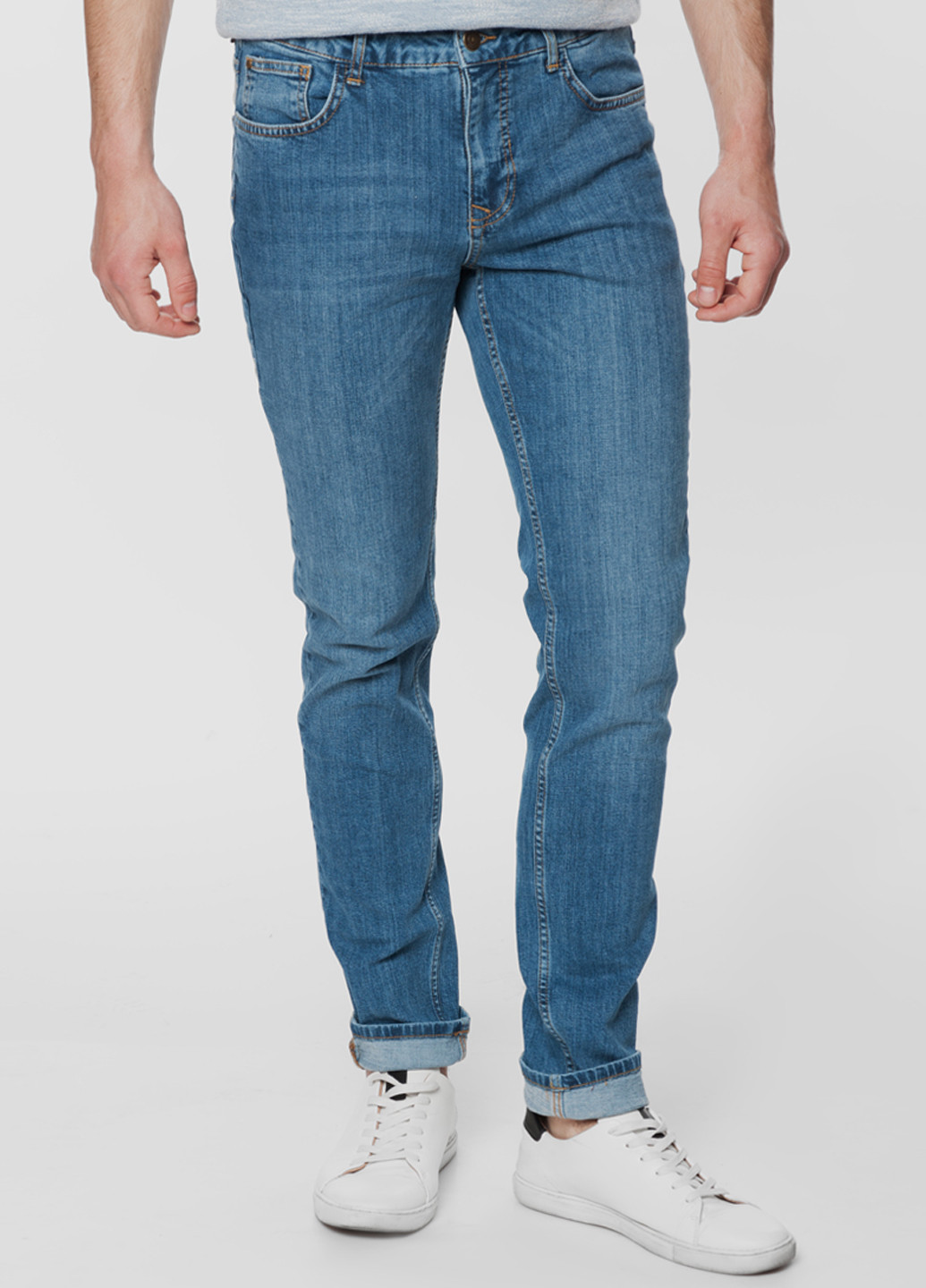 Синие демисезонные джинсы мужские Poslage 25 Arber