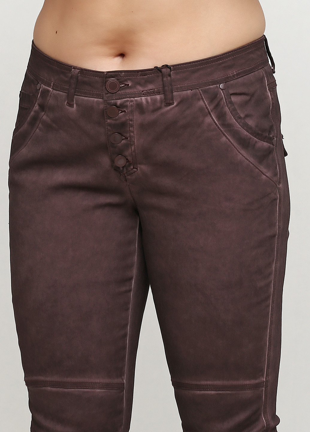 Темно-коричневые демисезонные регюлар фит джинсы B.C. Best Connections