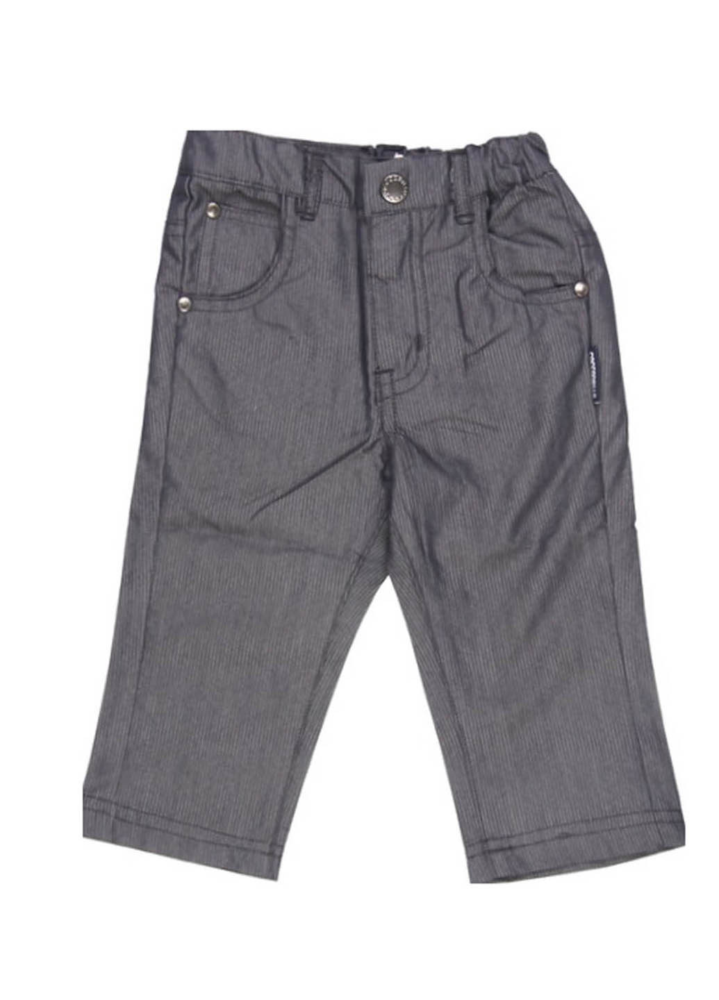 Серые кэжуал летние брюки прямые Coccodrillo