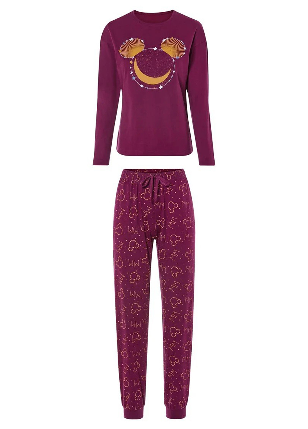 Сливова всесезон піжама (лонгслів, штани) лонгслів + брюки Disney