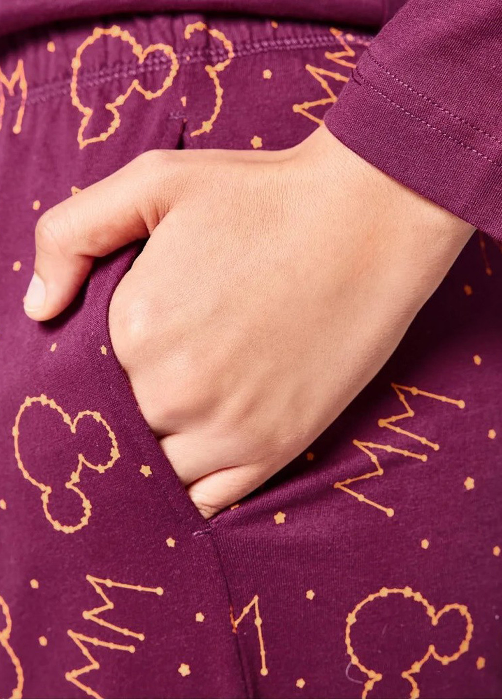 Сливова всесезон піжама (лонгслів, штани) лонгслів + брюки Disney