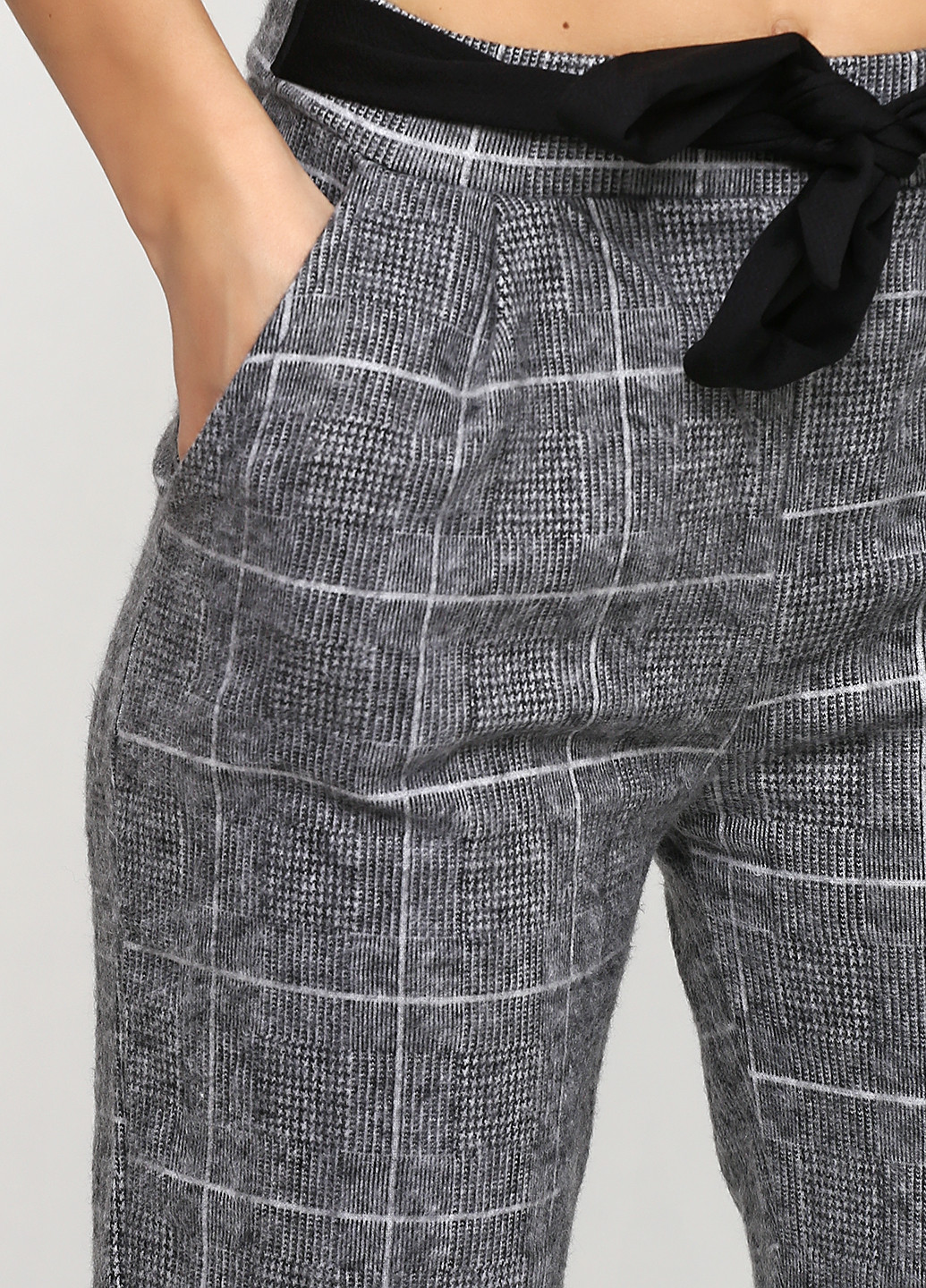 Серые кэжуал демисезонные прямые брюки Made in Italy
