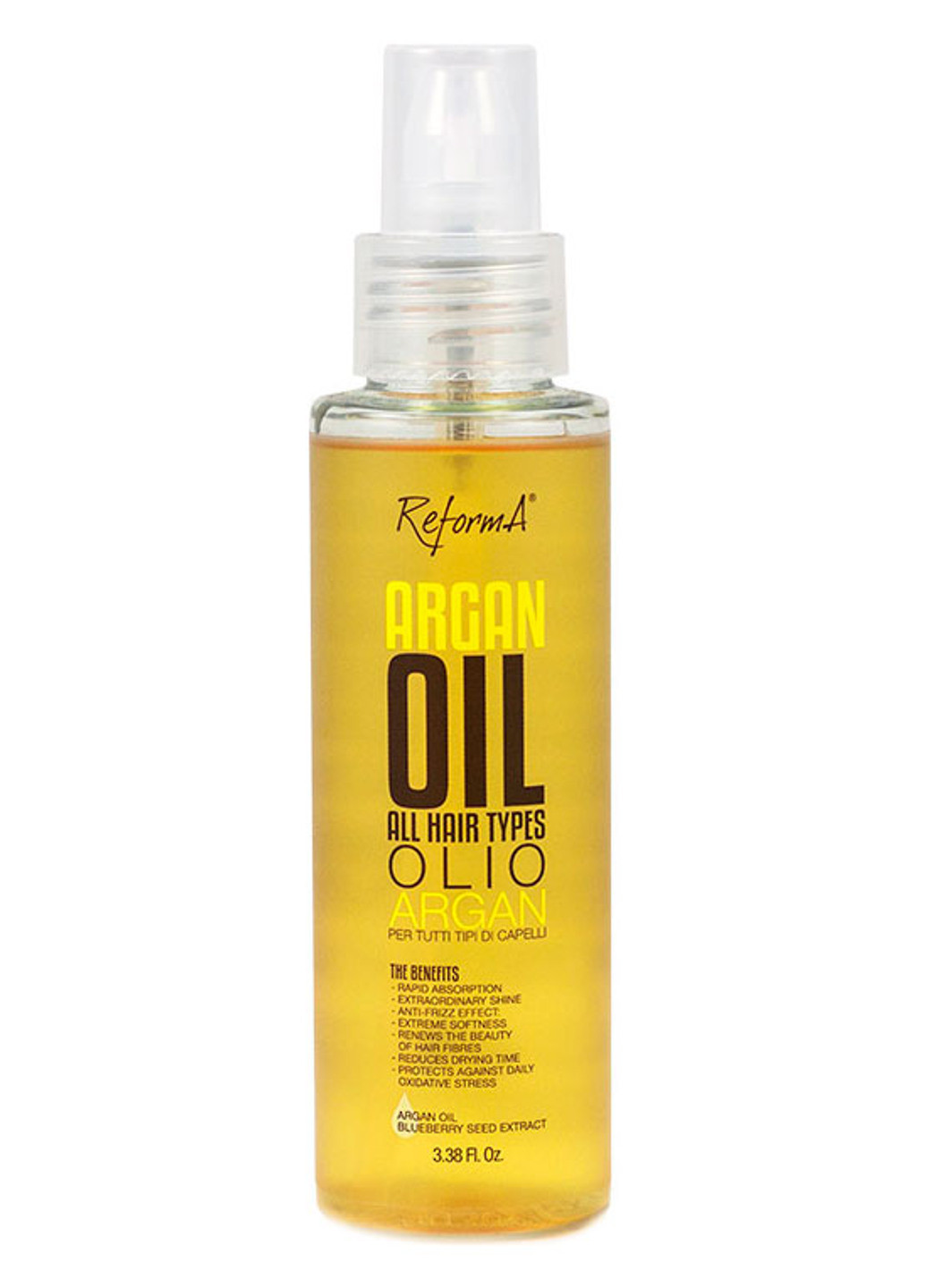 Аргановое масло для всех типов волос Argan Oil For All Hair Types 100 мл Reforma (190303264)