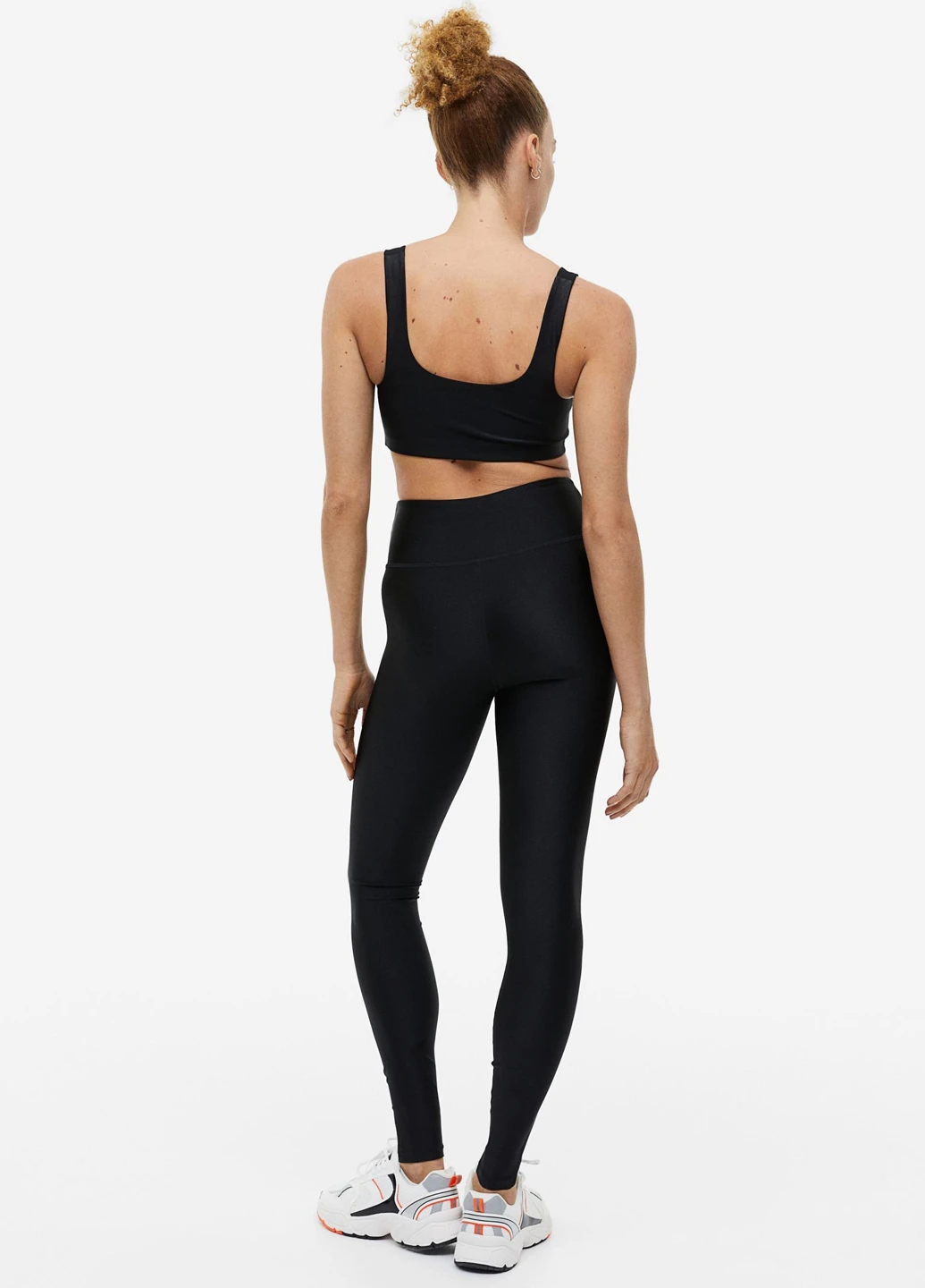 Черные демисезонные леггинсы H&M