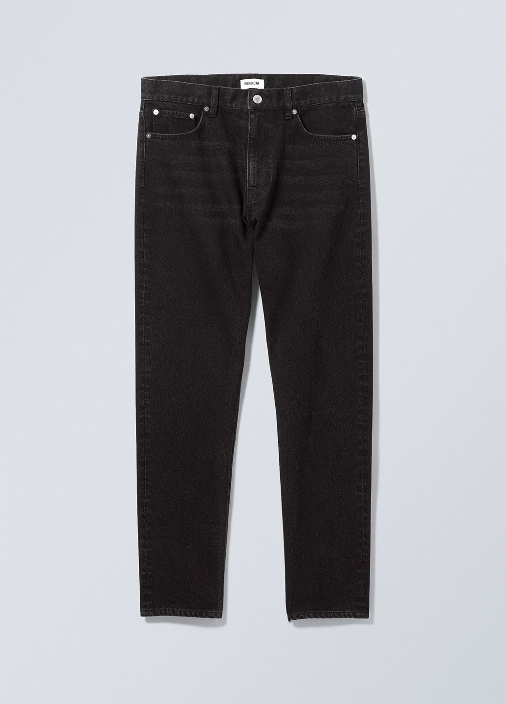 Черные демисезонные прямые джинсы Weekday