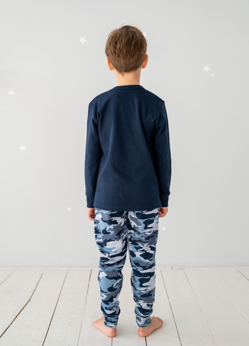 Темно-синяя всесезон пижама детская Наталюкс 94-3607