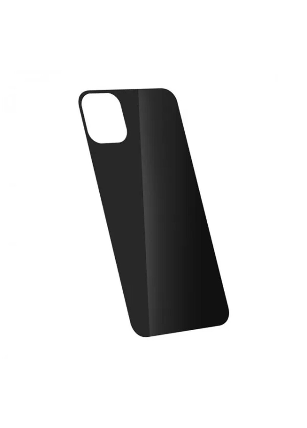 Стекло защитное на заднюю панель цветное глянцевое для iPhone 11 Pro Max Black CAA (220511359)