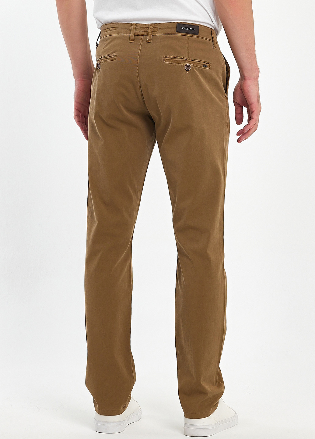 Оливковые кэжуал демисезонные прямые брюки Trend Collection