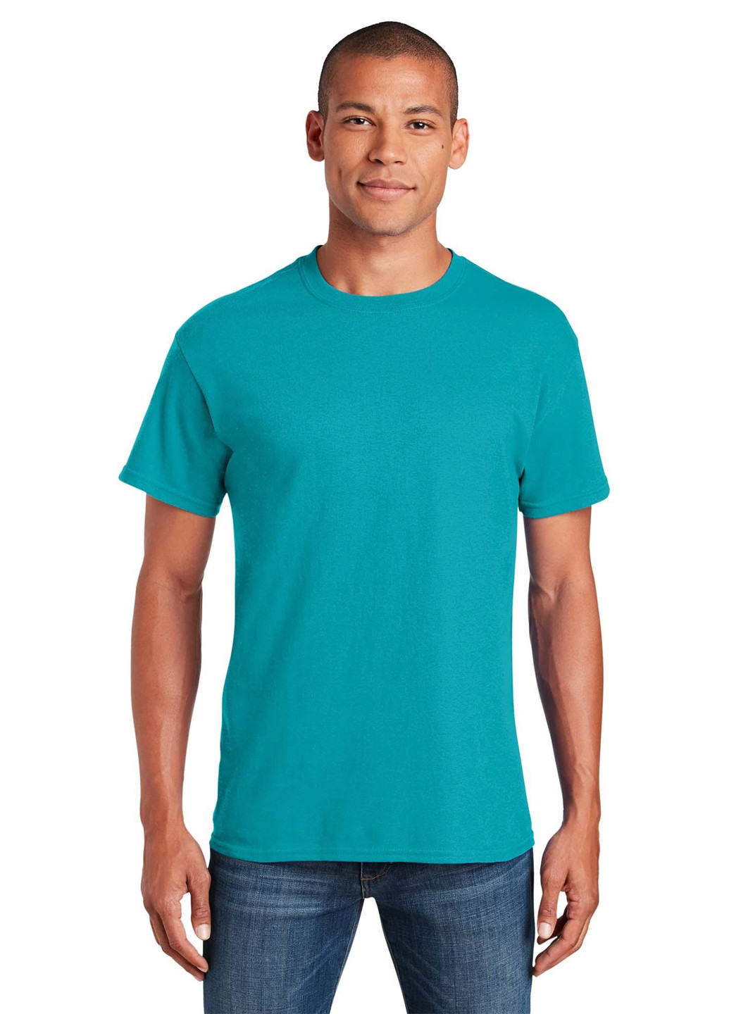 Бирюзовая футболка Gildan