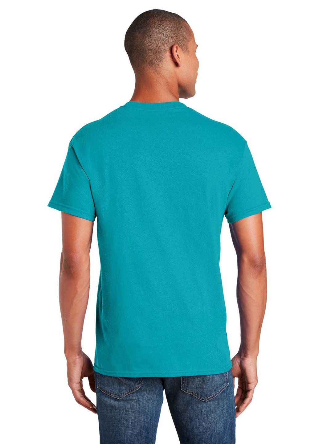 Бирюзовая футболка Gildan