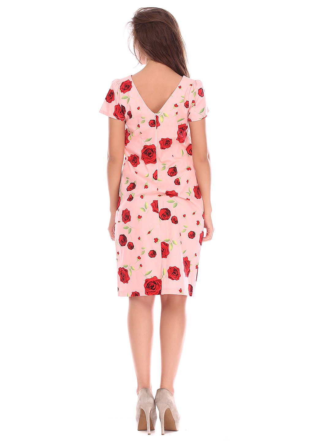 Світло-рожева кежуал плаття, сукня Ut з квітковим принтом