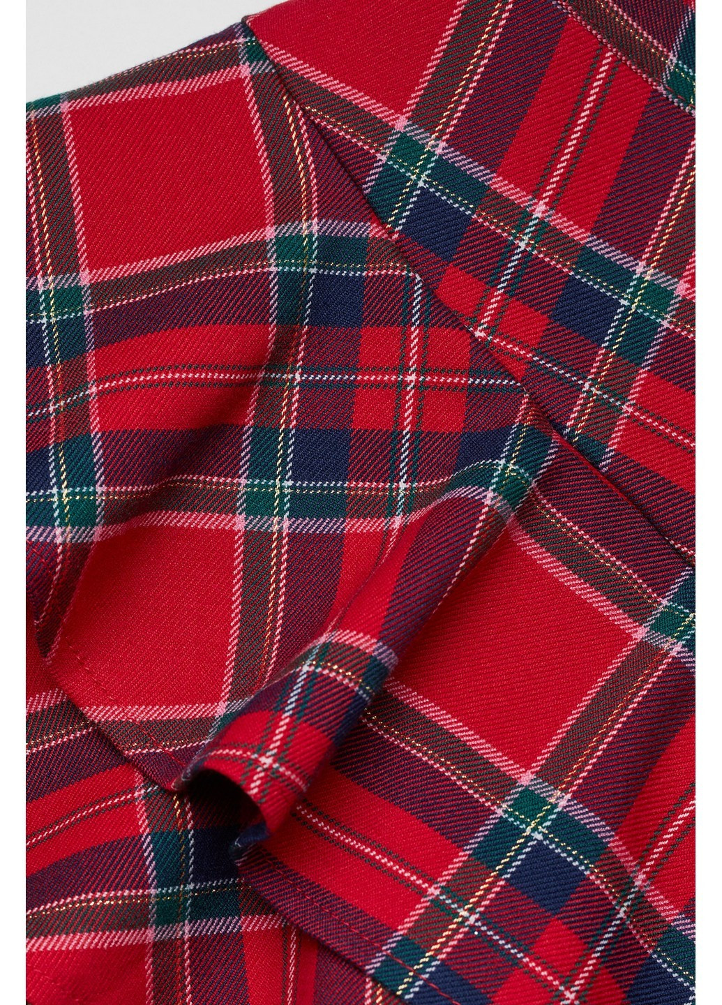 Красная кэжуал в клетку юбка H&M