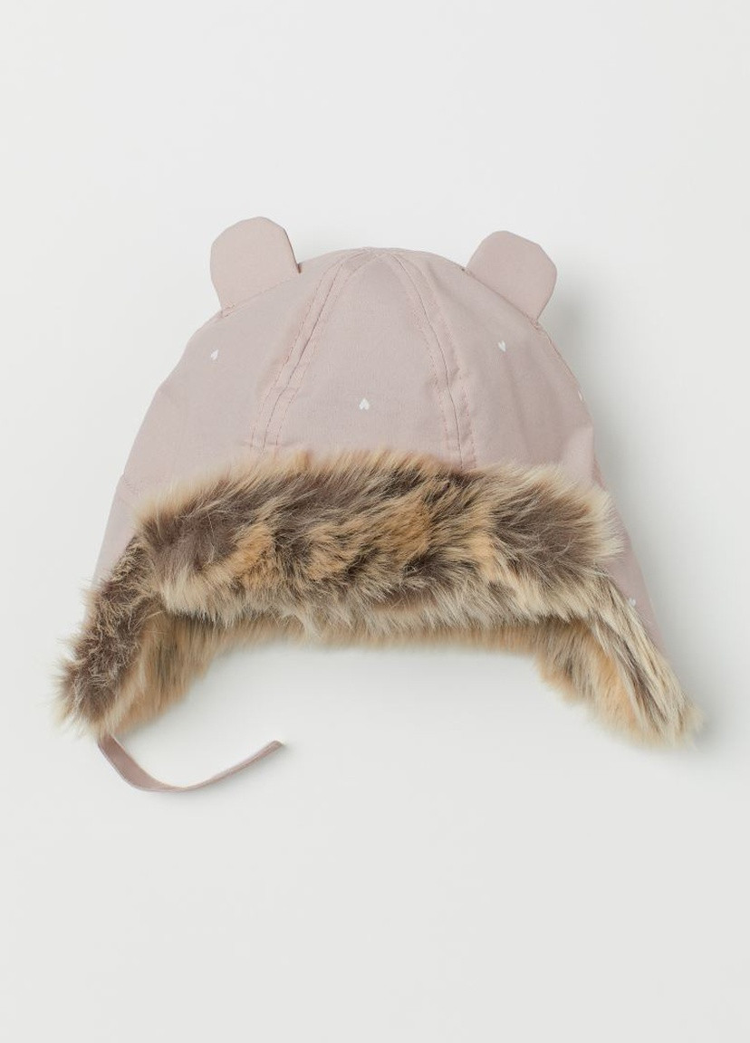 Водоотталкивающая шапка Светло-розовый/Сердечки H&M (251795390)