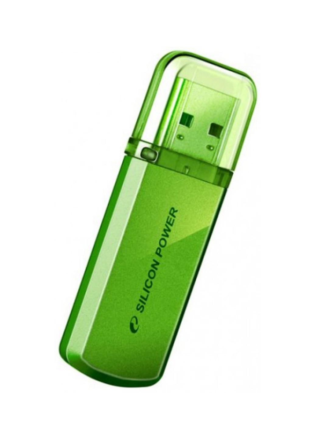 Флеш пам'ять USB Helios 101 16GB Green (SP016GBUF2101V1N) Silicon Power флеш память usb silicon power helios 101 16gb green (sp016gbuf2101v1n) (132007758)