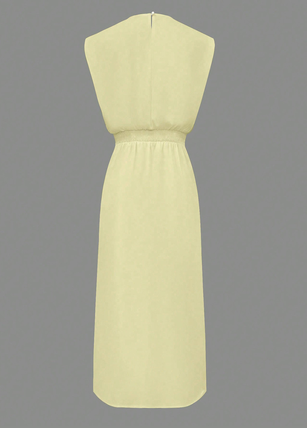 Желтое праздничный, деловое, кэжуал платье футляр SHEIN однотонное