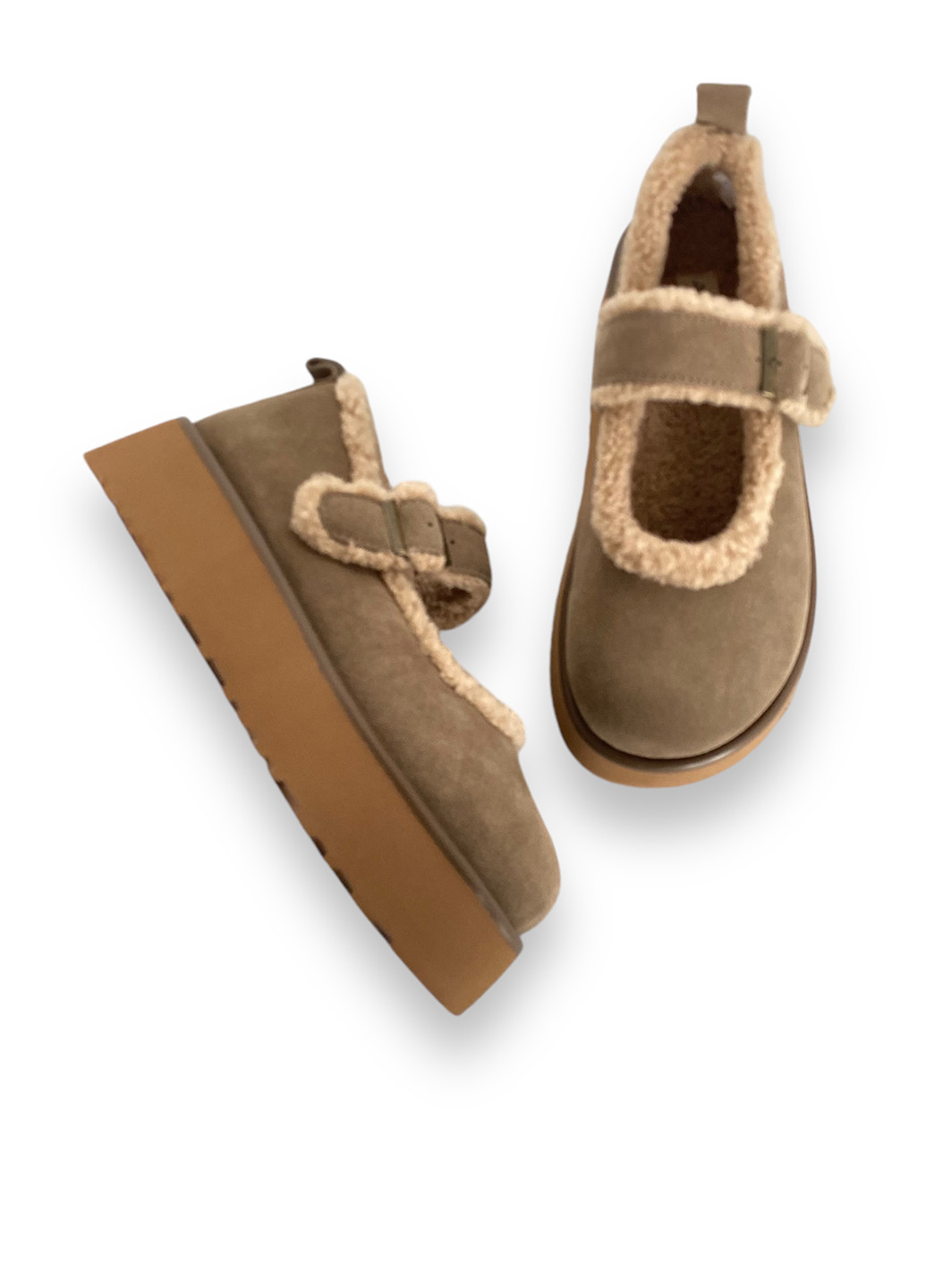 ALLSY Туфли бежевый з натуральная замша, китай — зима (305844700)