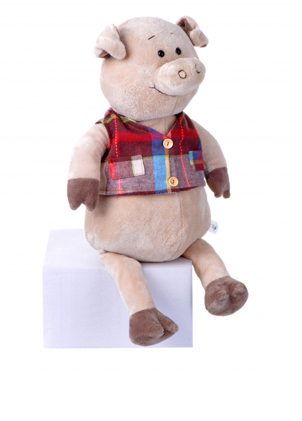 М'яка іграшка Свинка у жилетці, 45 см Same Toy (286185925)