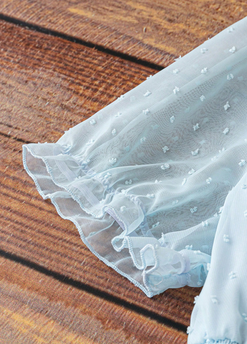 Голубое кэжуал платье клеш, рубашка SHEIN однотонное