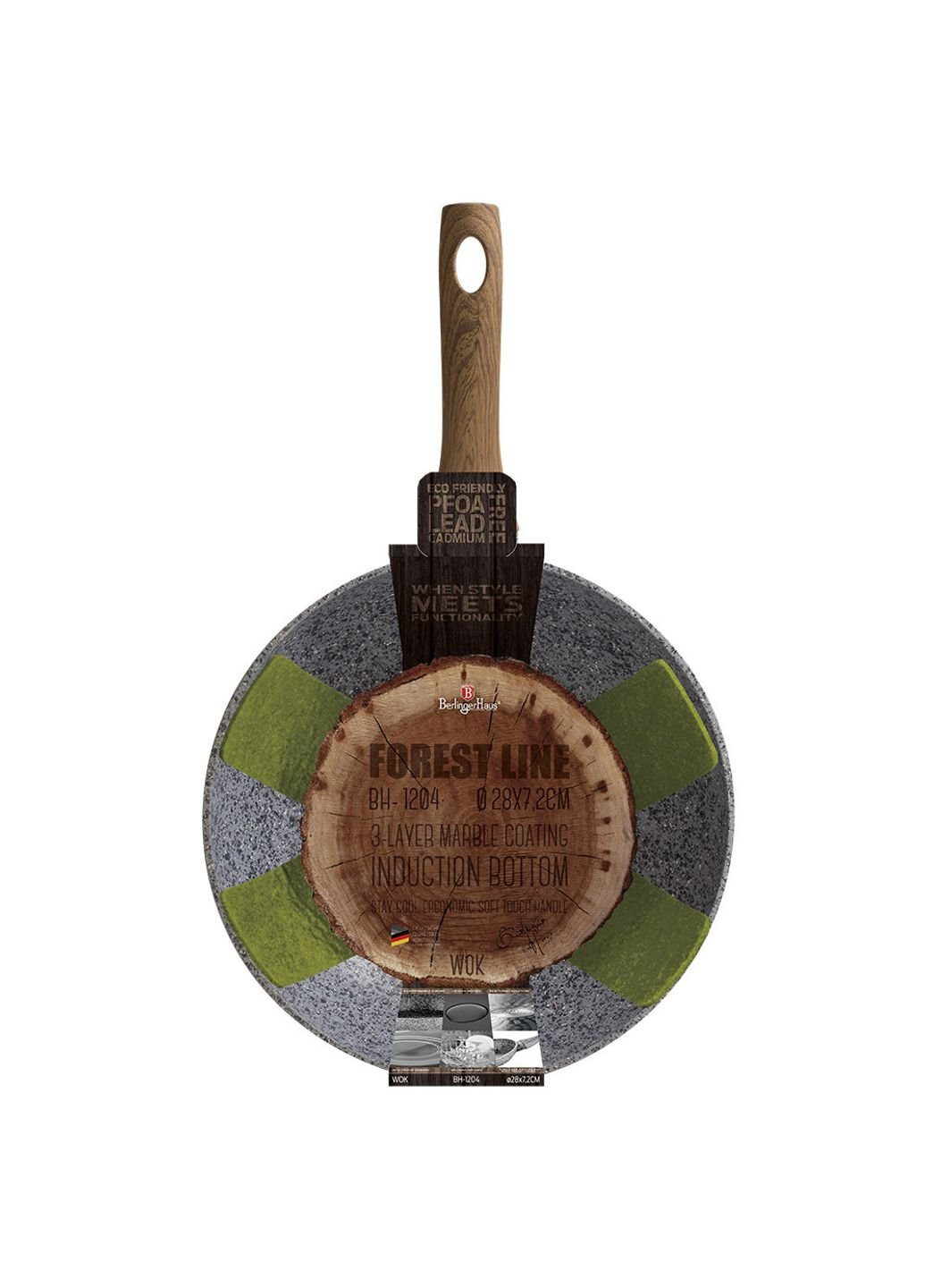 Сковорода Wok Forest Line BH-1204-N 28 см Berlinger Haus (253572269)