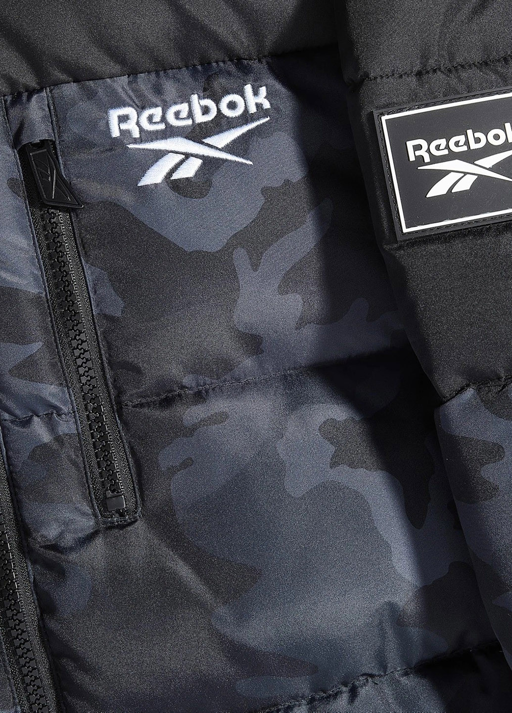 Чорна демісезонна куртка Reebok