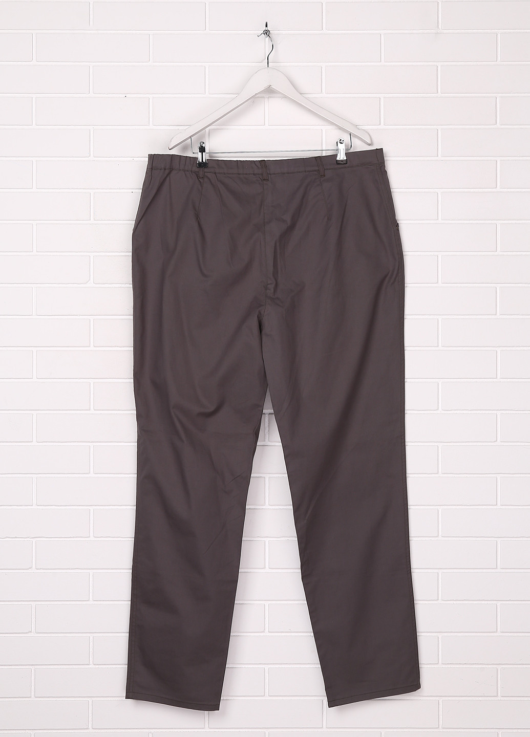 Серо-коричневые классические демисезонные брюки Krizia