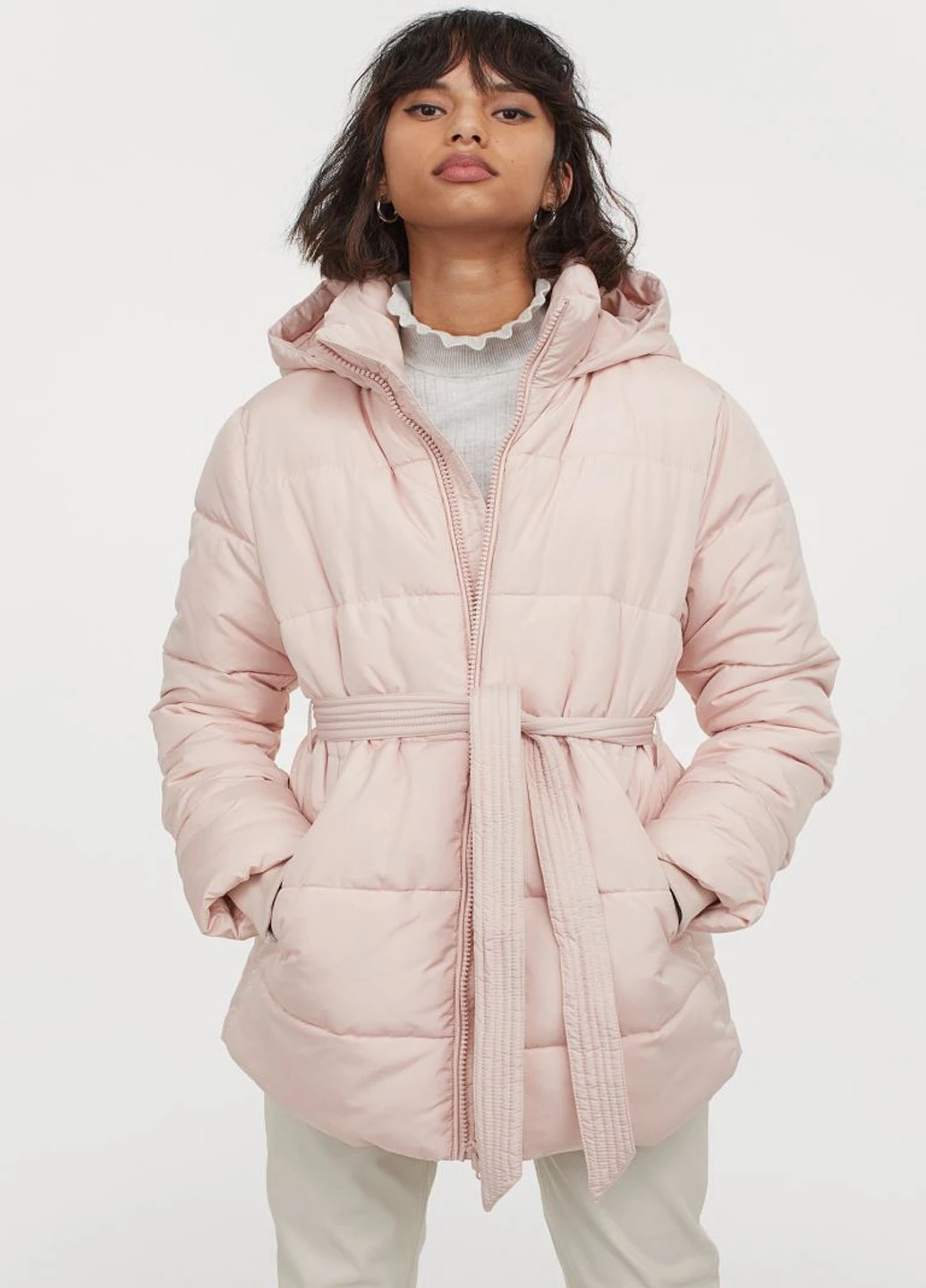Светло-розовая демисезонная куртка H&M