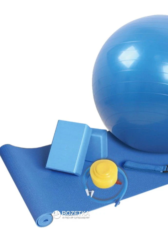 Набір для йоги YOGA SET синій 5 предметів LS3243 LiveUp (256501325)