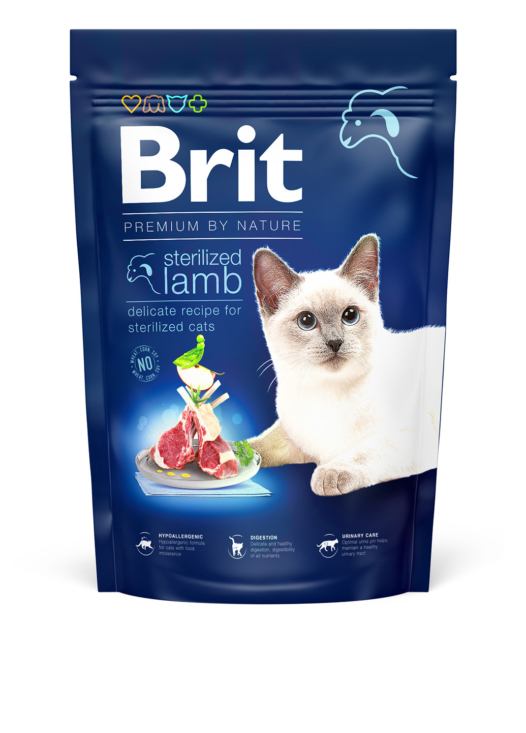 Сухой корм Cat Sterilized Lamb с ягненком, 1,5 кг Brit Premium (252461505)