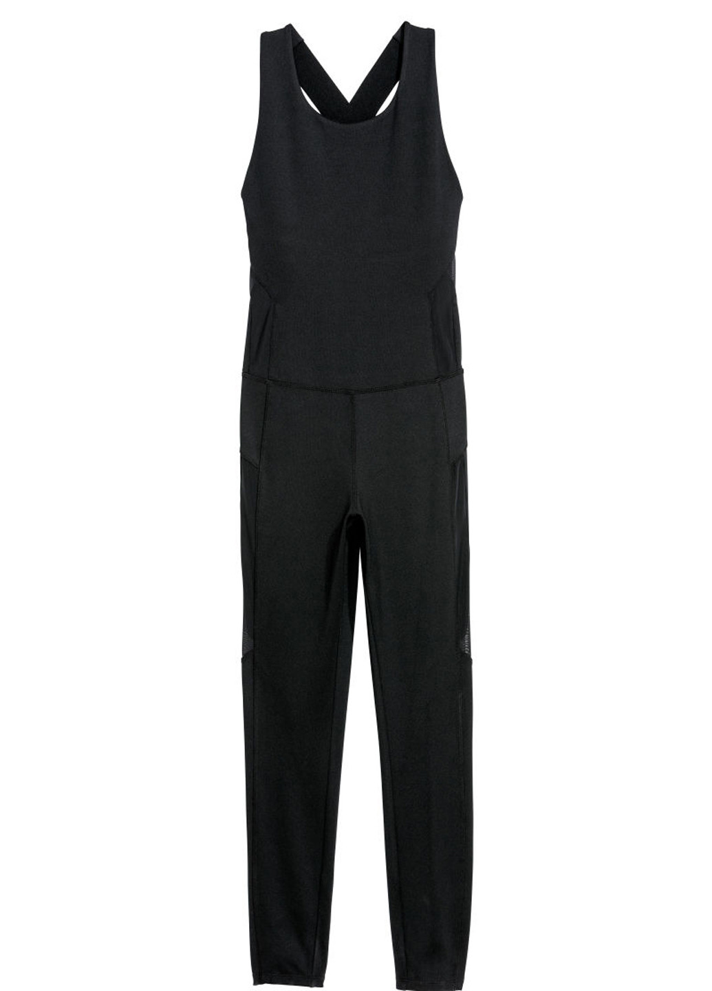 Комбинезон H&M комбинезон-брюки однотонный чёрный спортивный
