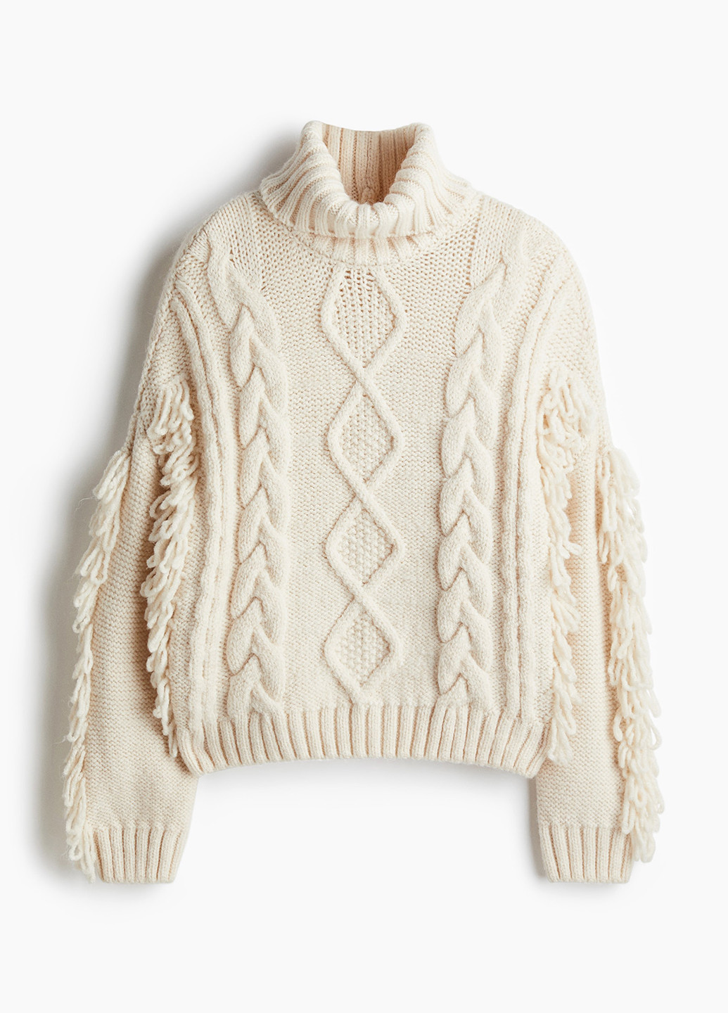 Світло-бежевий зимовий светр H&M