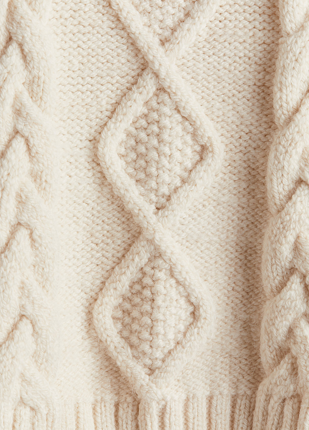 Світло-бежевий зимовий светр H&M