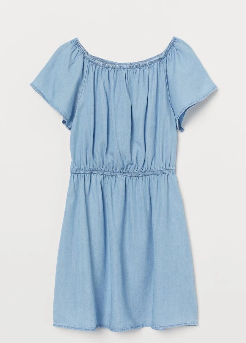 Голубое платье из лиоцелла H&M (221723246)