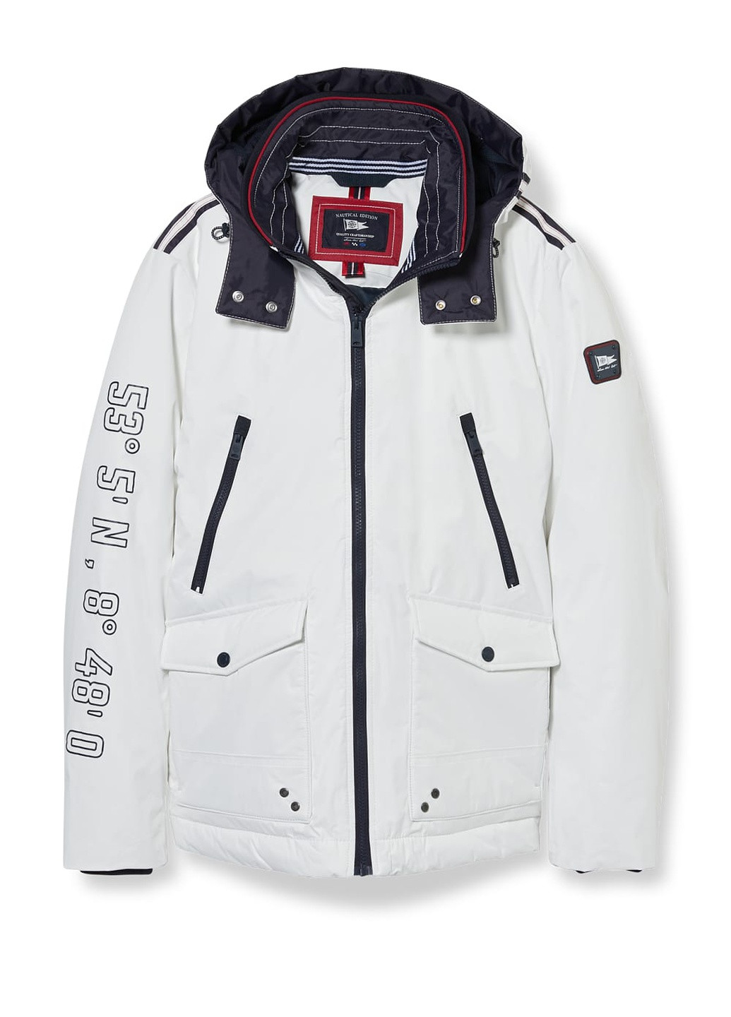 Белая зимняя куртка C&A