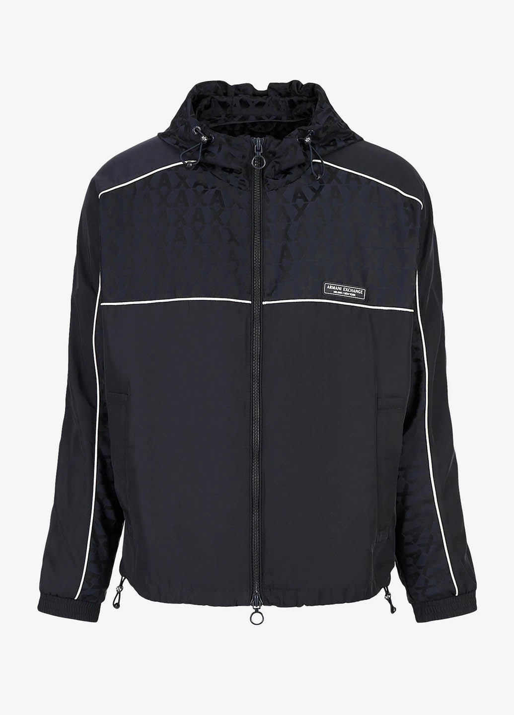 Чорна демісезонна вітровка Armani Exchange
