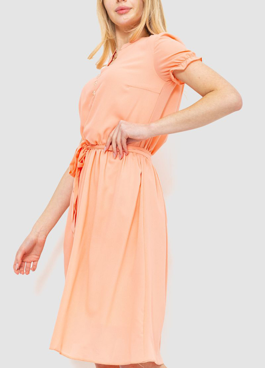 Персикова кежуал сукня Ager однотонна